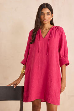 Picture of STRAIGHT LINEN DRESS BLINNY